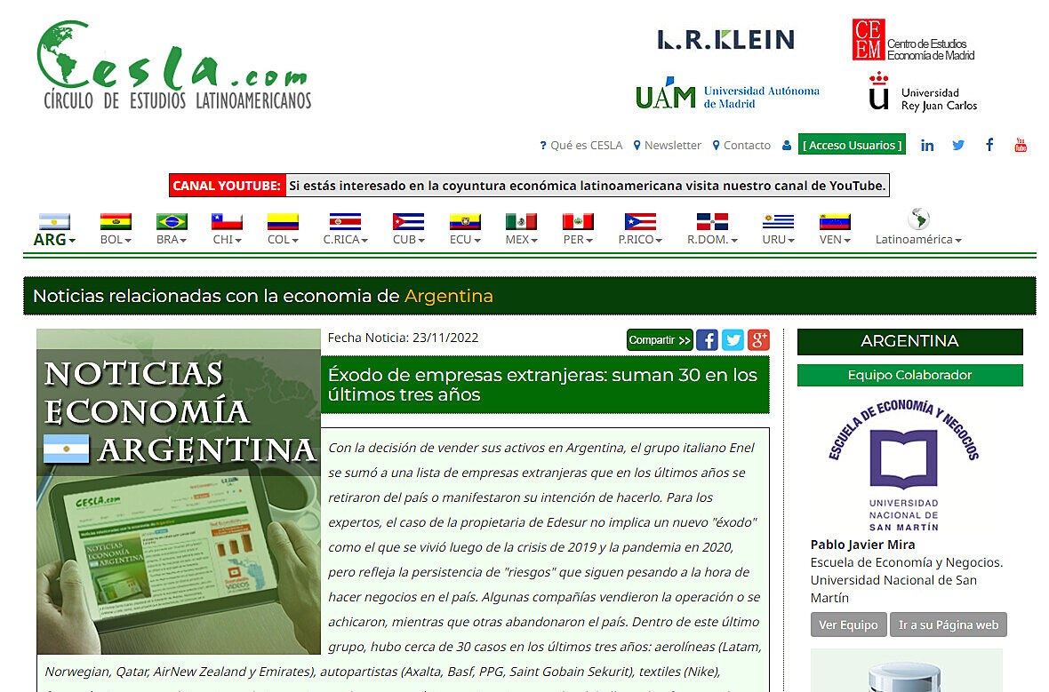 xodo de empresas extranjeras: suman 30 en los ltimos tres aos